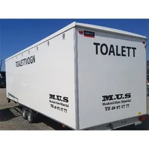 Toalettvogn Dame / Herre 7wc og 2 urinaler